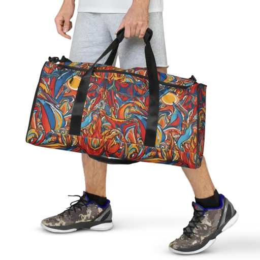 Flamework on a Duffle Bag
