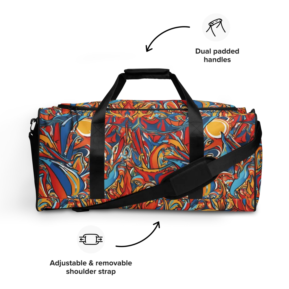 Flamework on Duffle Bag — Front