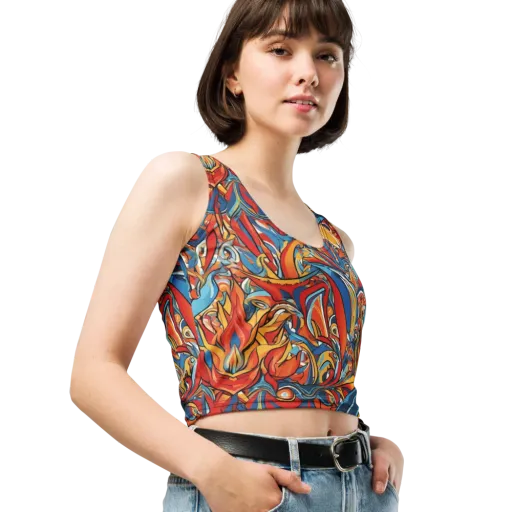 Flamework on a Crop Top