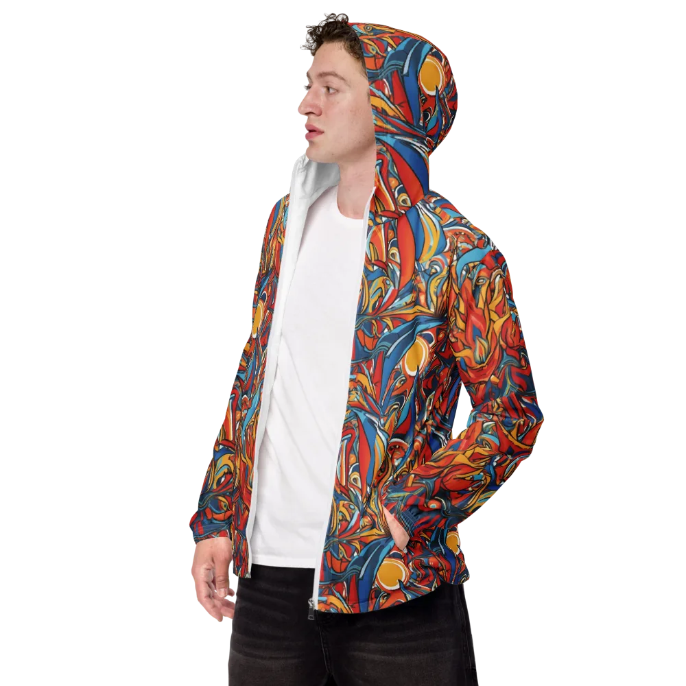 Flamework on Men's Windbreaker — Left Front