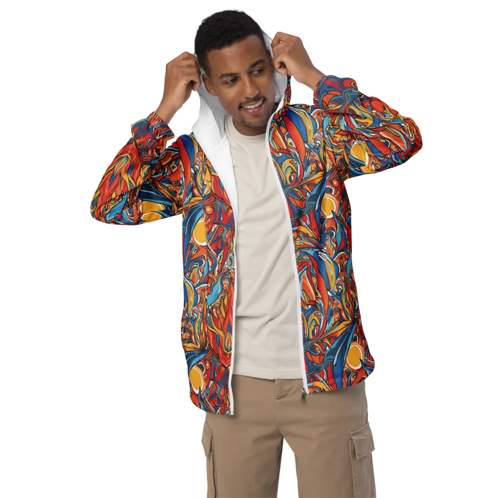 Flamework on Men's Windbreaker — Front