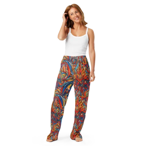 Flamework on a Women's Pajama Pants