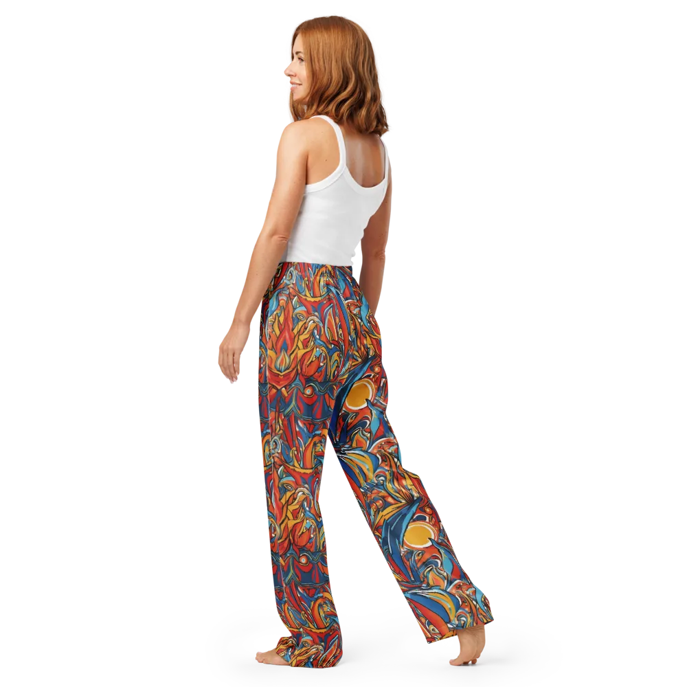 Flamework on Women's Pajama Pants — Back