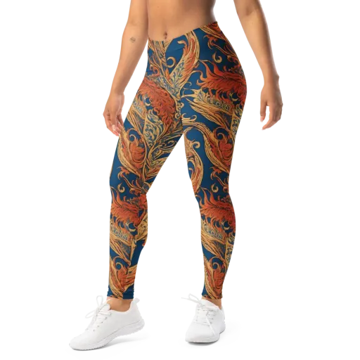 Cobalt Rocaille on Leggings