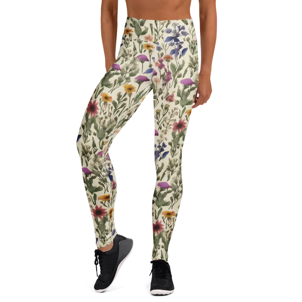 Meadow Chromatic on Yoga Leggings — Front