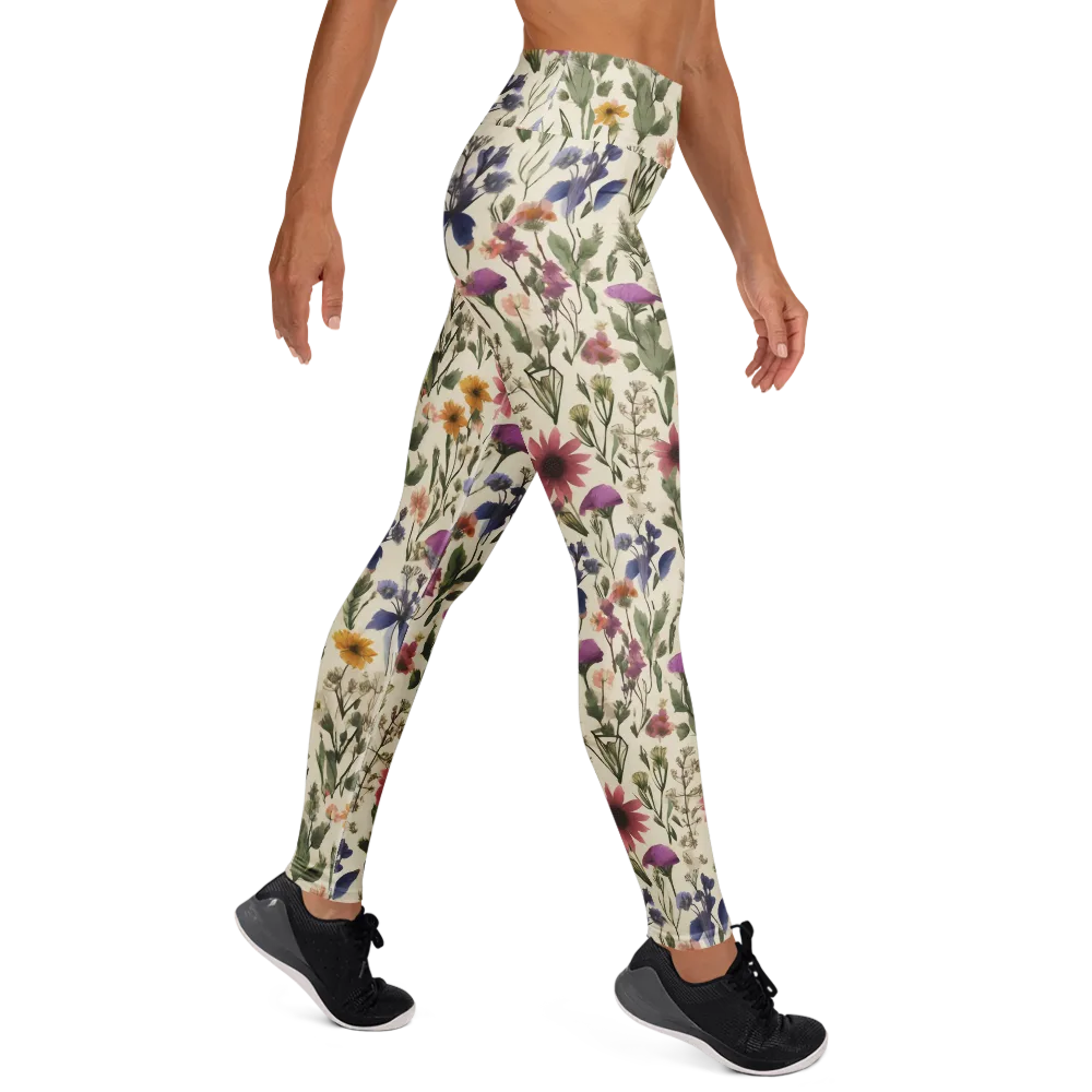 Meadow Chromatic on Yoga Leggings — Right