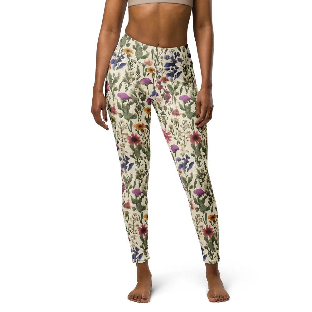 Meadow Chromatic on Yoga Leggings — Front