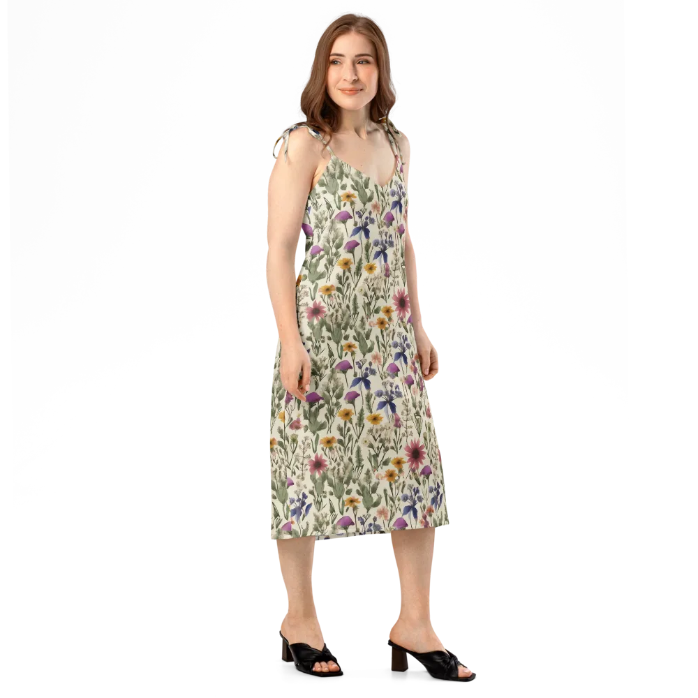 Meadow Chromatic on Slip Dress — Right Front