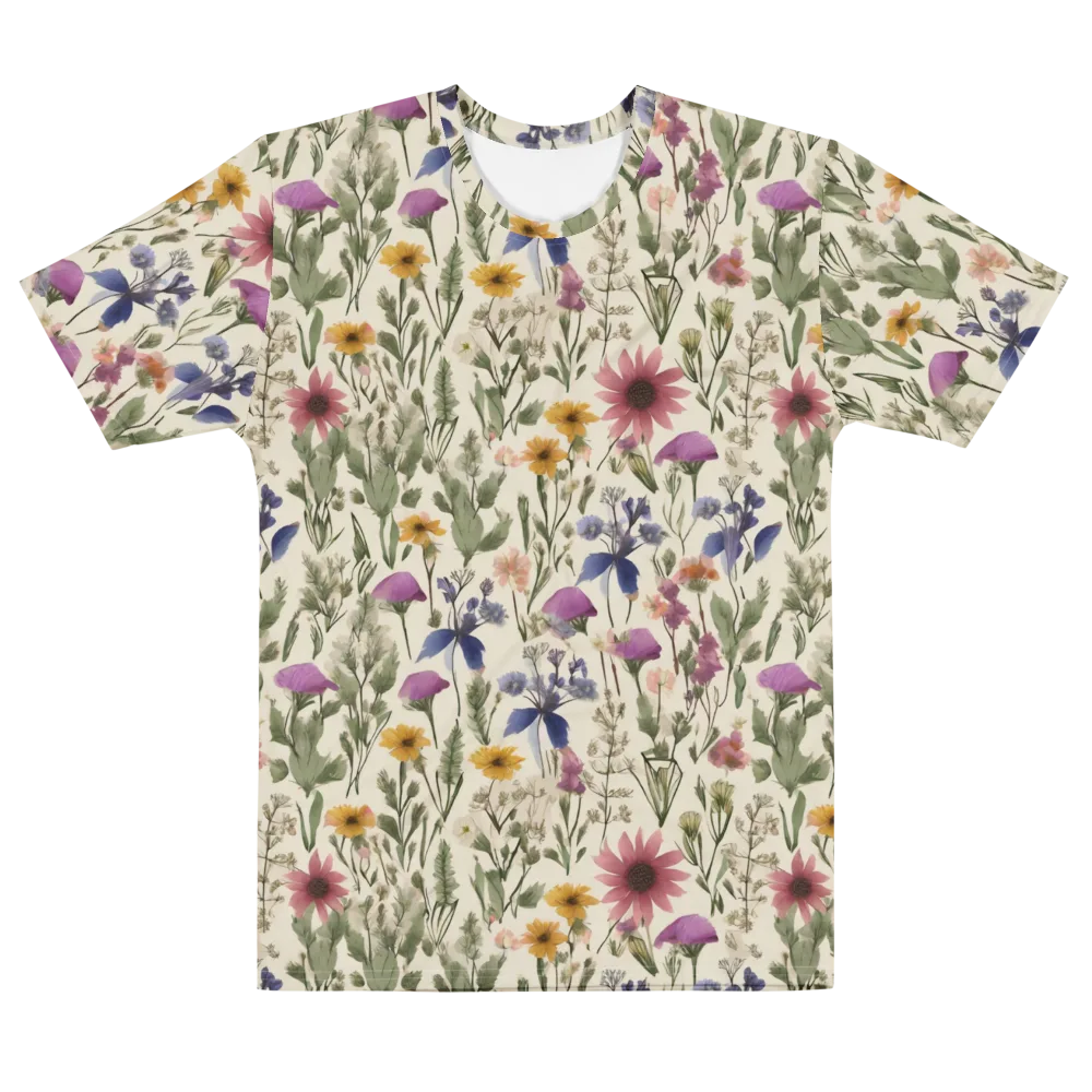Meadow Chromatic on Men's Cotton Crew Neck T-Shirt — Front