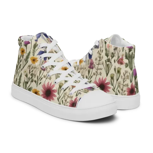 Meadow Chromatic on a Men's High Top Canvas Shoes