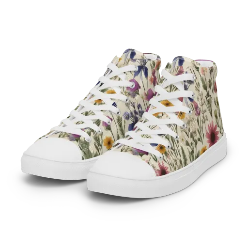 Meadow Chromatic on a Women's High Top Canvas Shoes