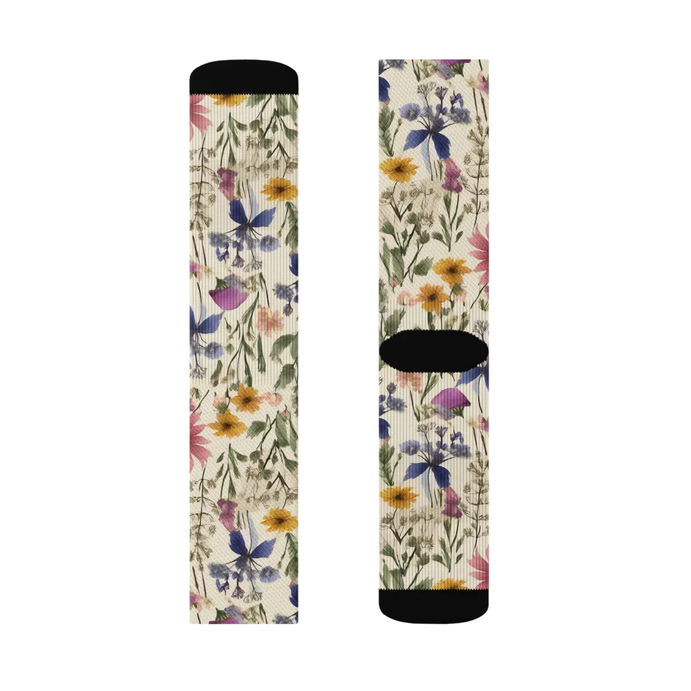 Meadow Chromatic on Socks — Left Sock