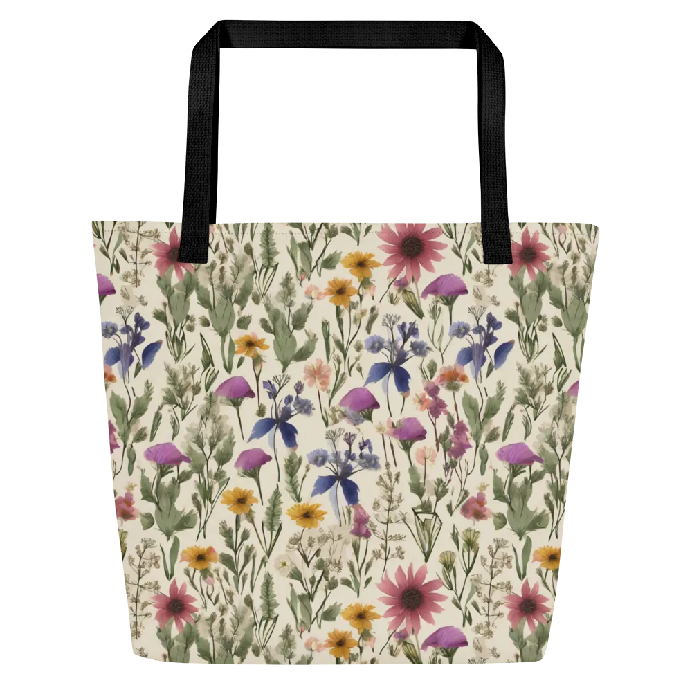 Meadow Chromatic on Large Tote Bag W/ Pocket — Front