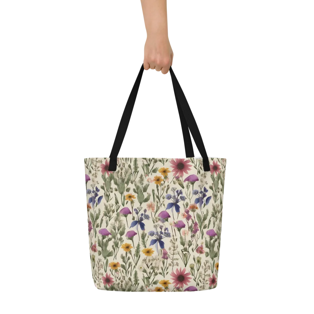 Meadow Chromatic on Large Tote Bag W/ Pocket — Front