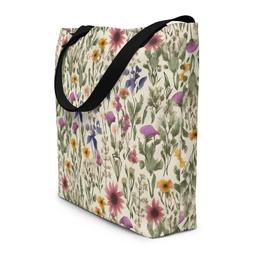 Meadow Chromatic on Large Tote Bag W/ Pocket — Front