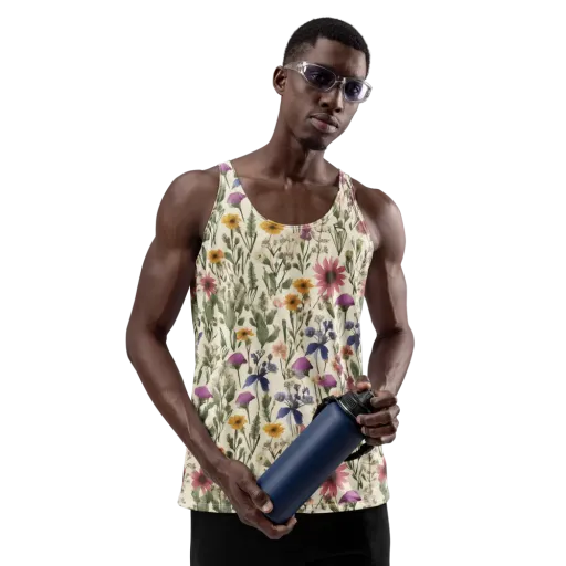 Meadow Chromatic on a Men's Tank Top
