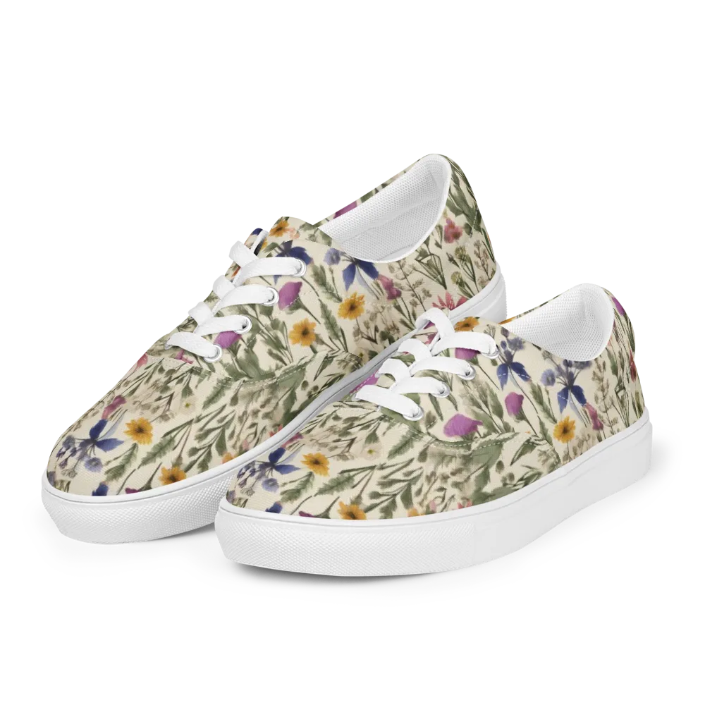 Meadow Chromatic on Men's Lace-Up Canvas Shoes — Left Front