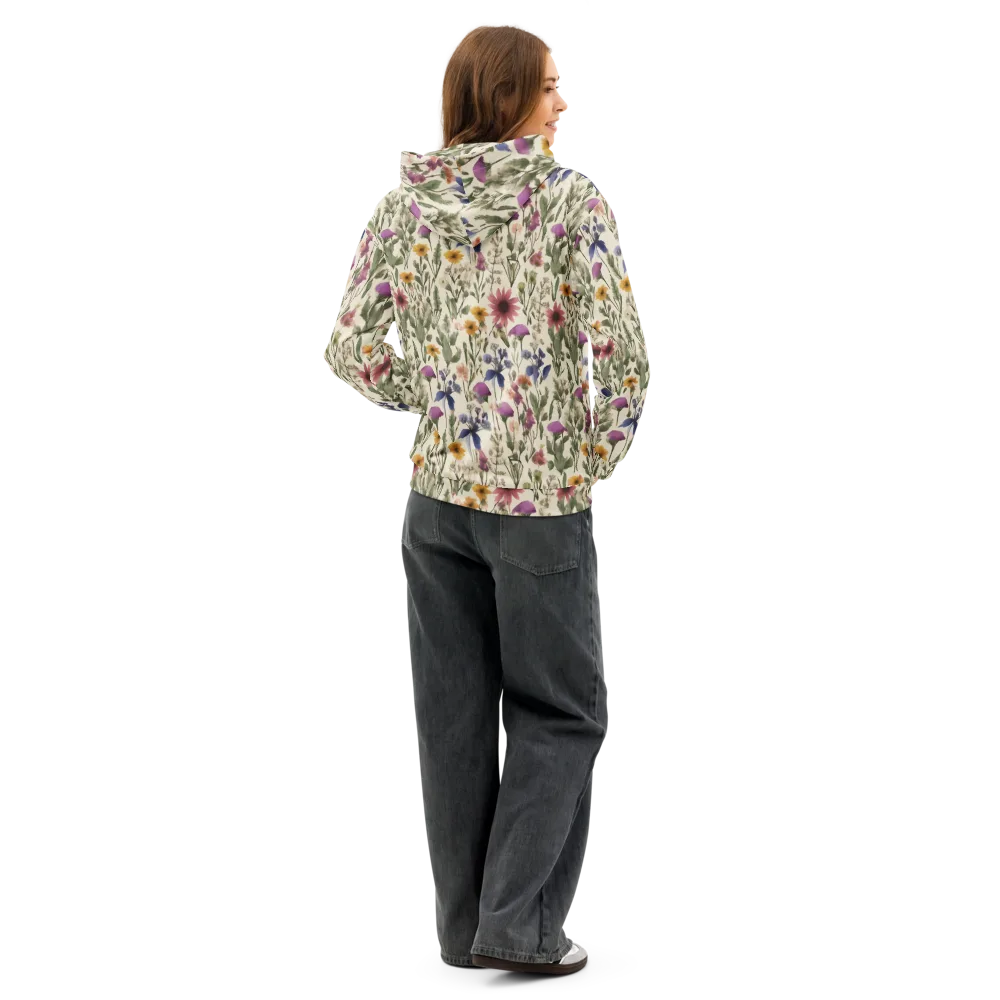 Meadow Chromatic on Cotton Hoodie — Back