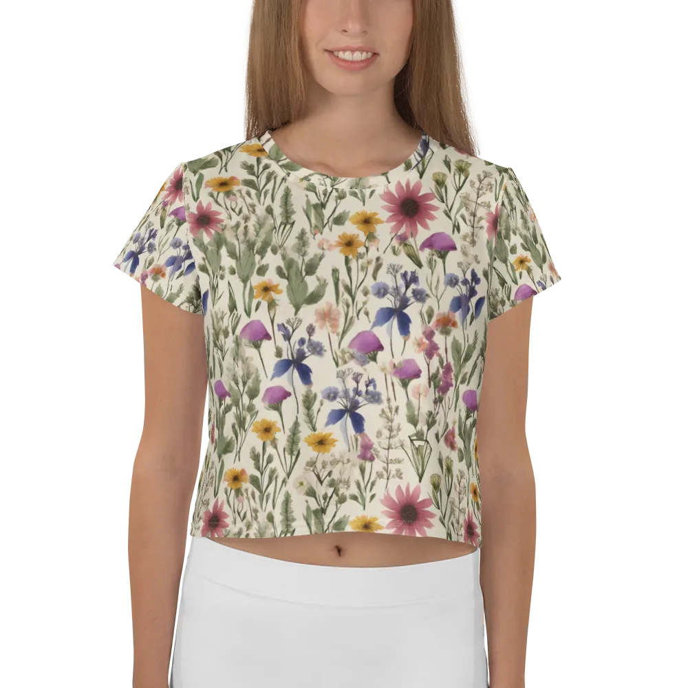 Meadow Chromatic on Crop Tee — Front