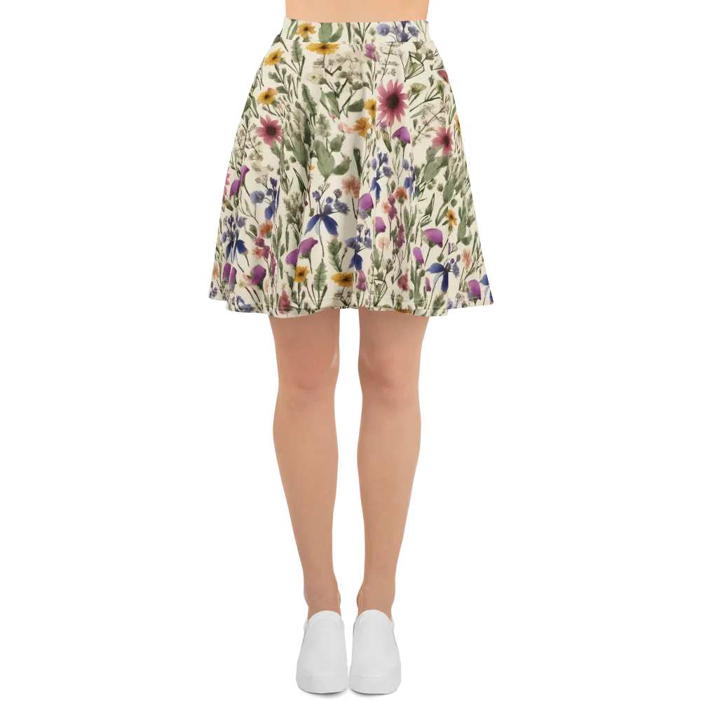 Meadow Chromatic on Skater Skirt — Front