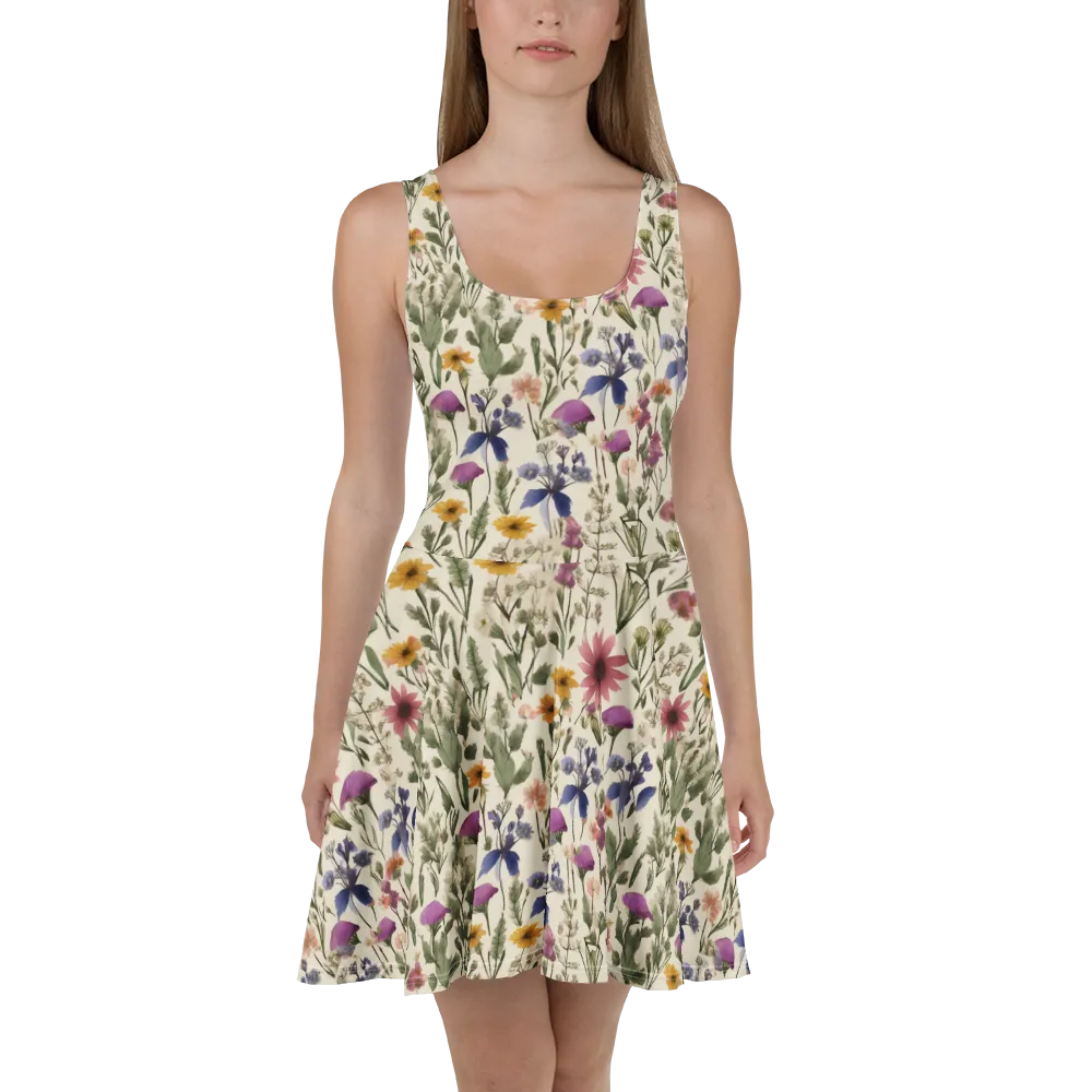 Meadow Chromatic on Skater Dress — Front