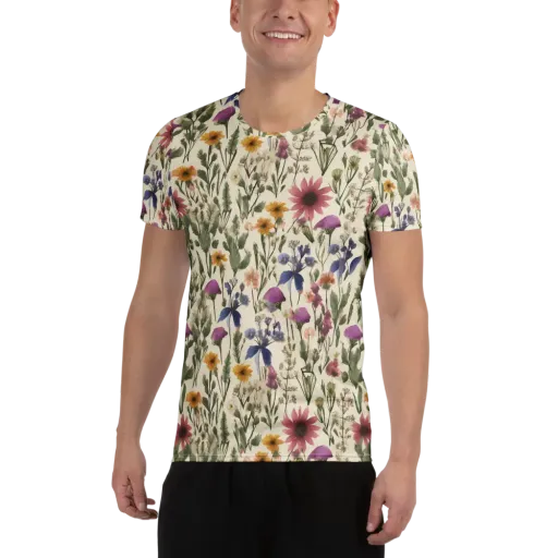 Meadow Chromatic on a Men's Athletic T-Shirt