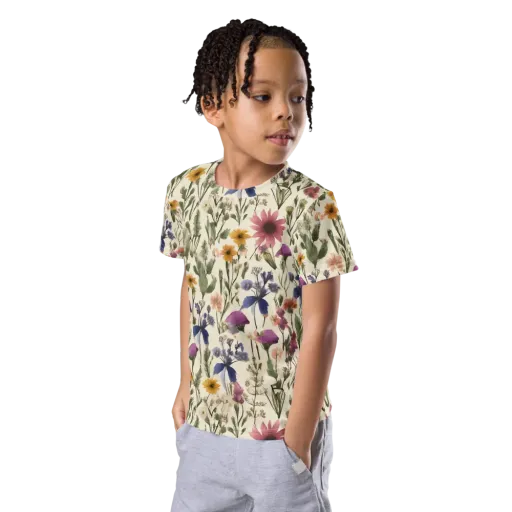 Meadow Chromatic on a Kids Crew Neck T-Shirt