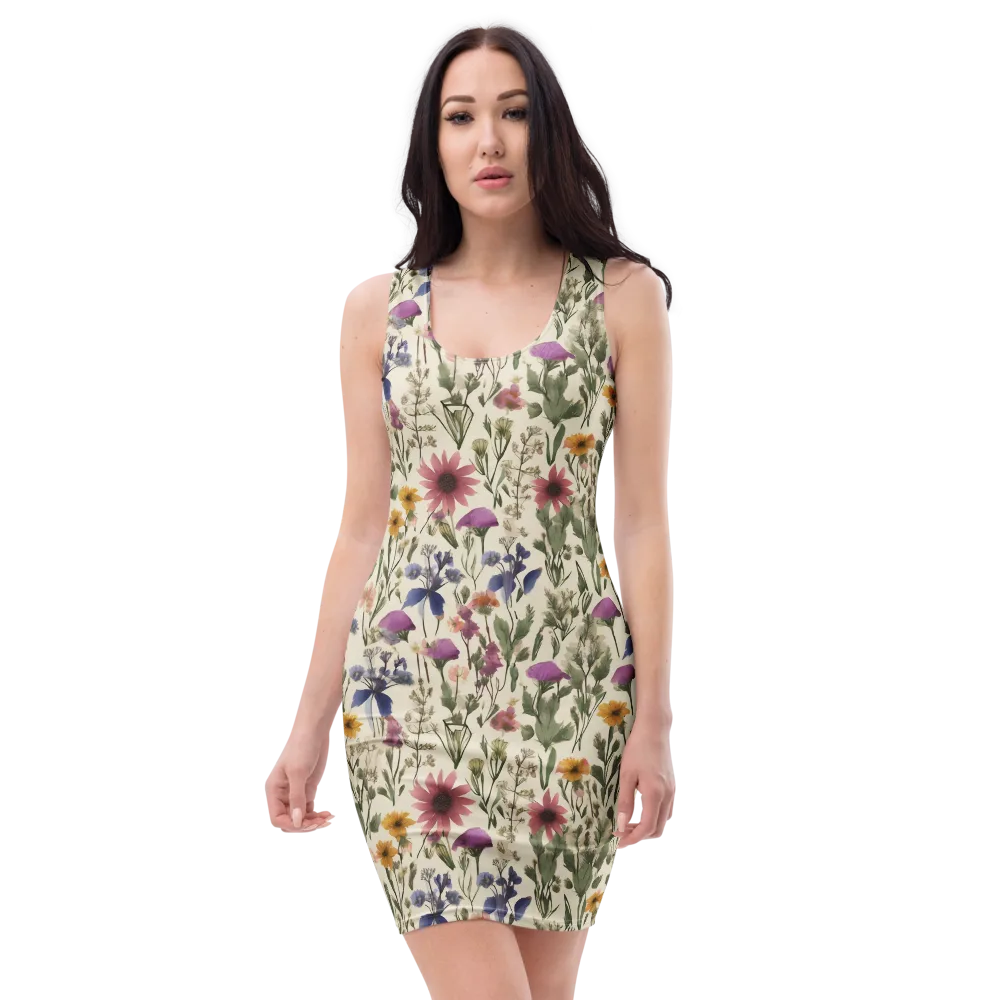Meadow Chromatic on Bodycon Dress — Front