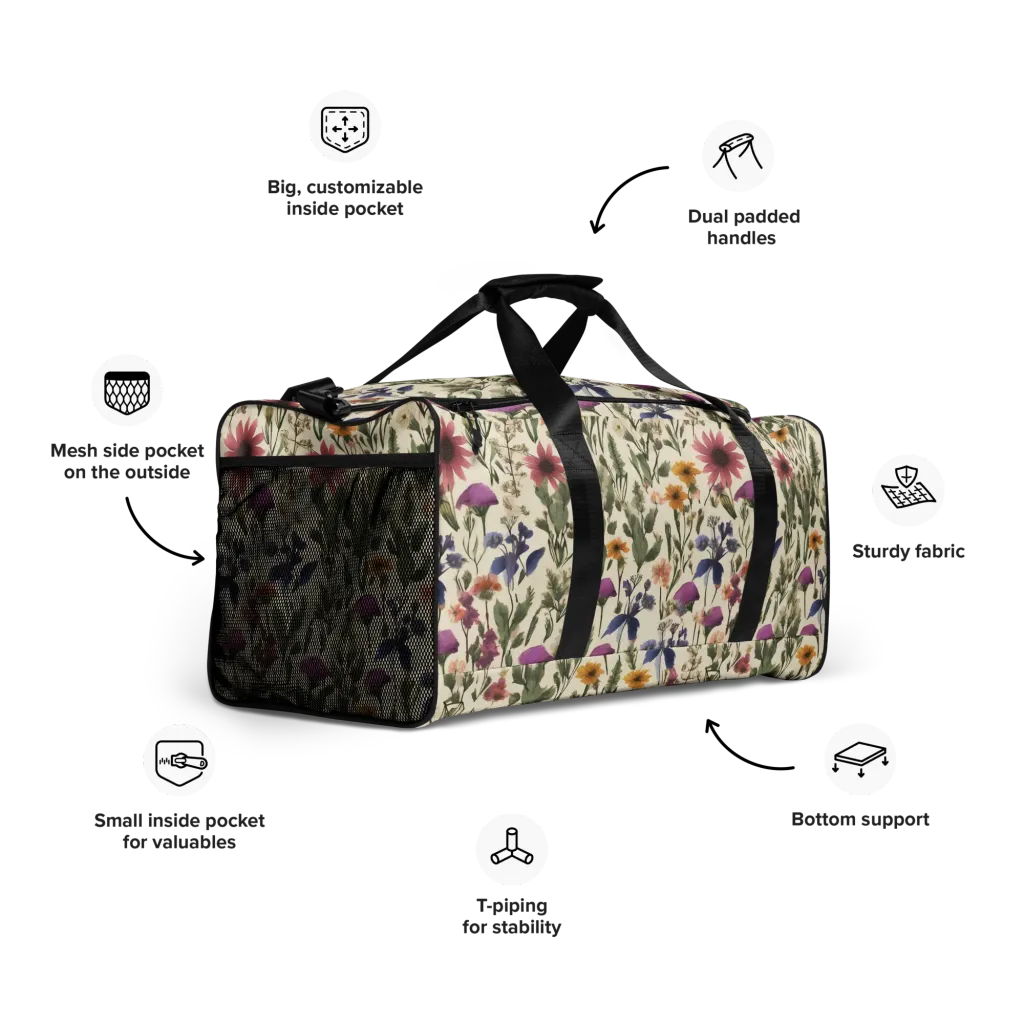 Meadow Chromatic on Duffle Bag — Right Front