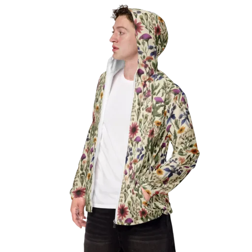 Meadow Chromatic on a Men's Windbreaker