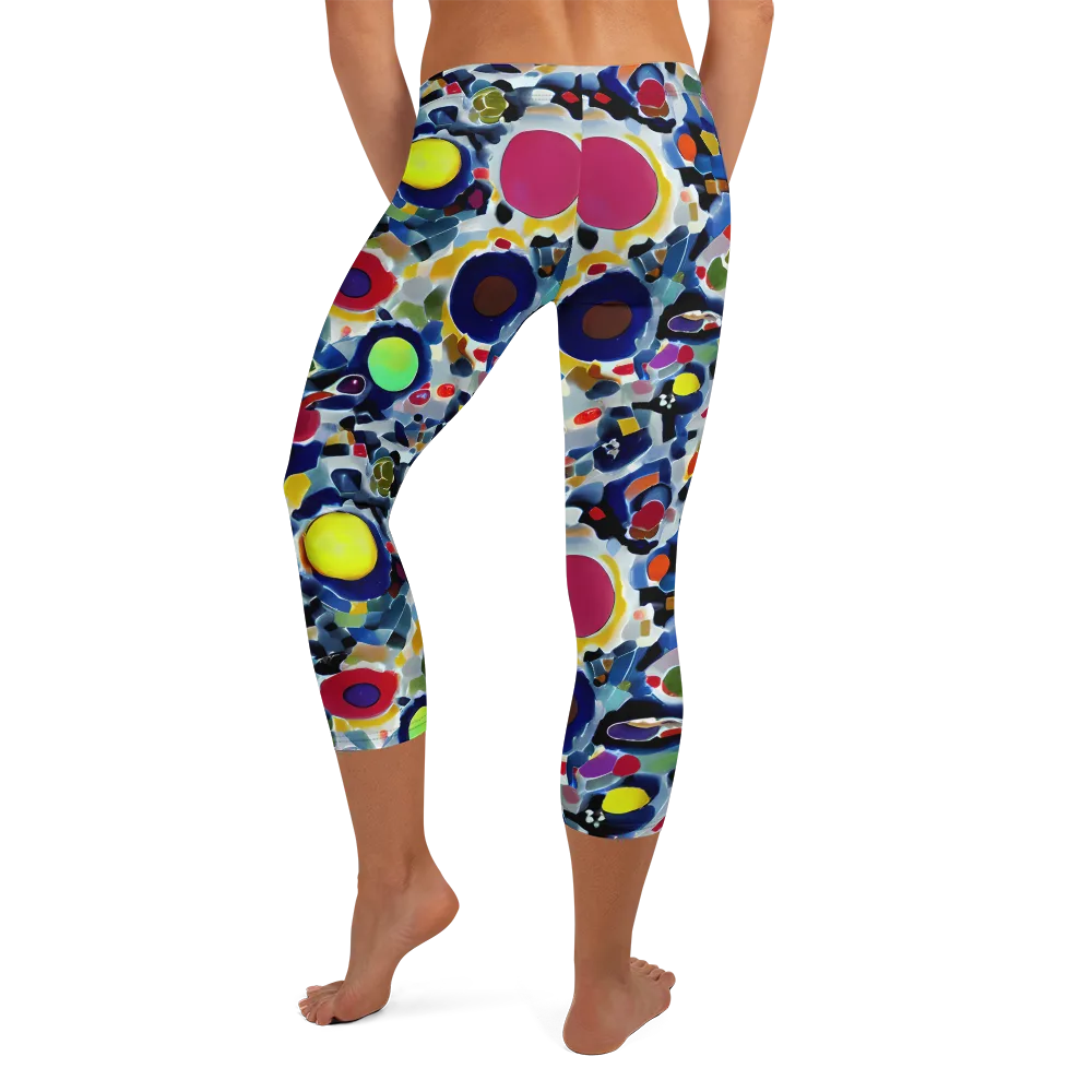 Neon Impression on Capri Leggings — Back