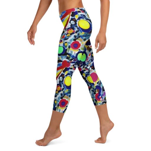 Neon Impression on a Capri Leggings