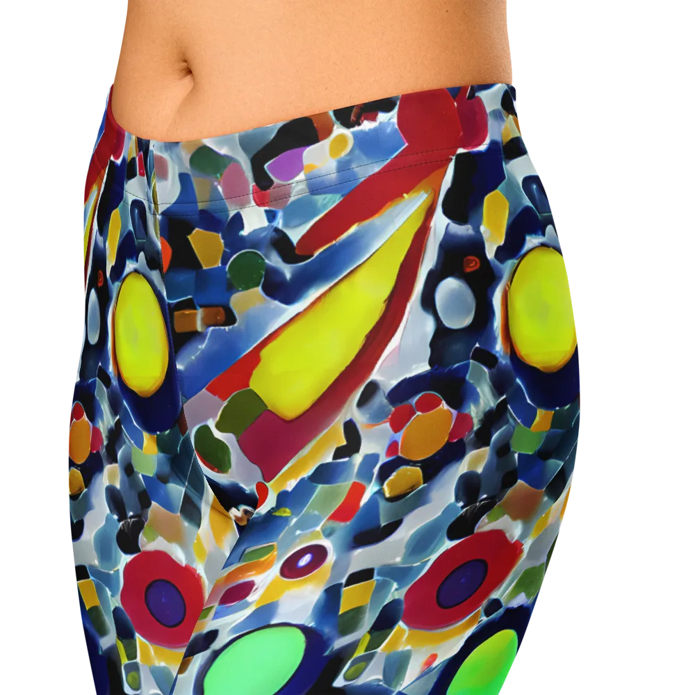 Neon Impression on Capri Leggings — Zoomed-in