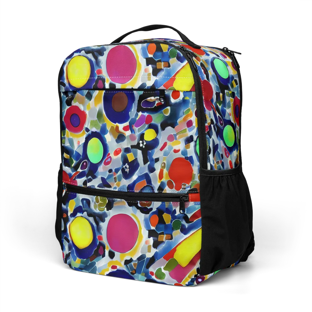 Neon Impression on Utility Backpack — Left Front