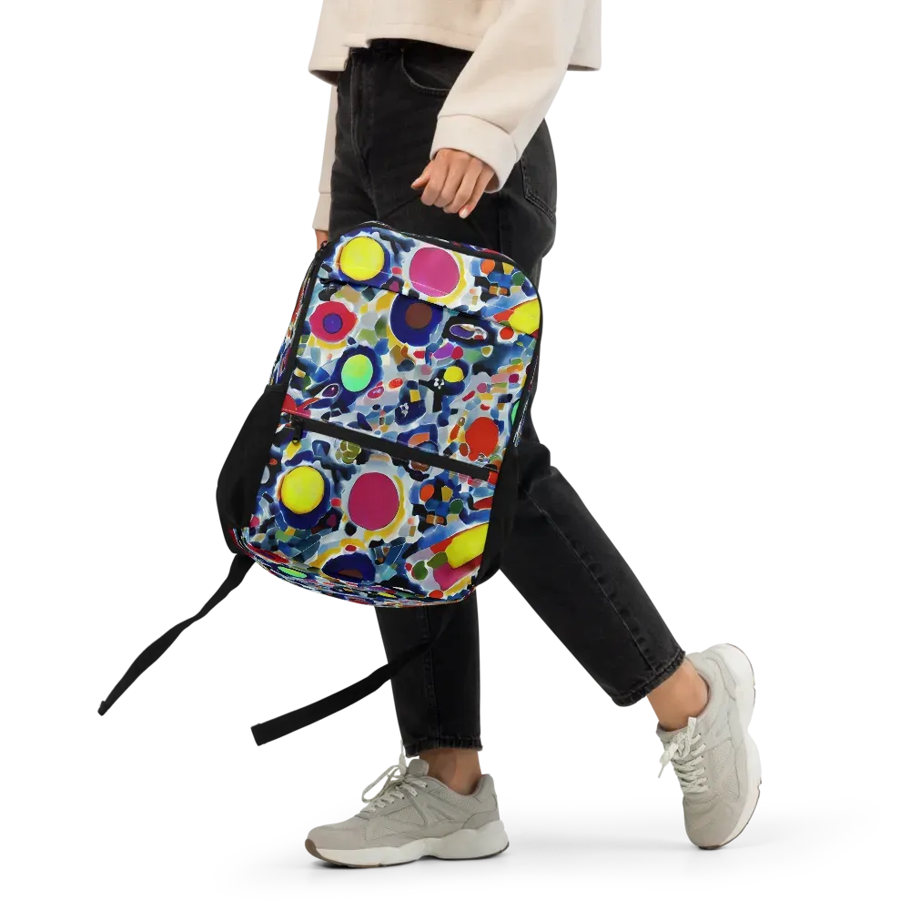 Neon Impression on Utility Backpack — Front