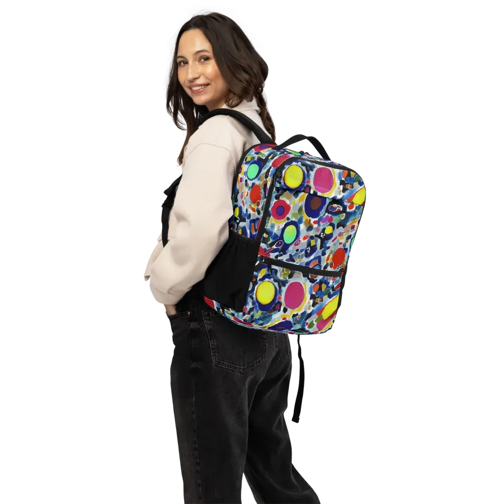 Neon Impression on Utility Backpack — Back