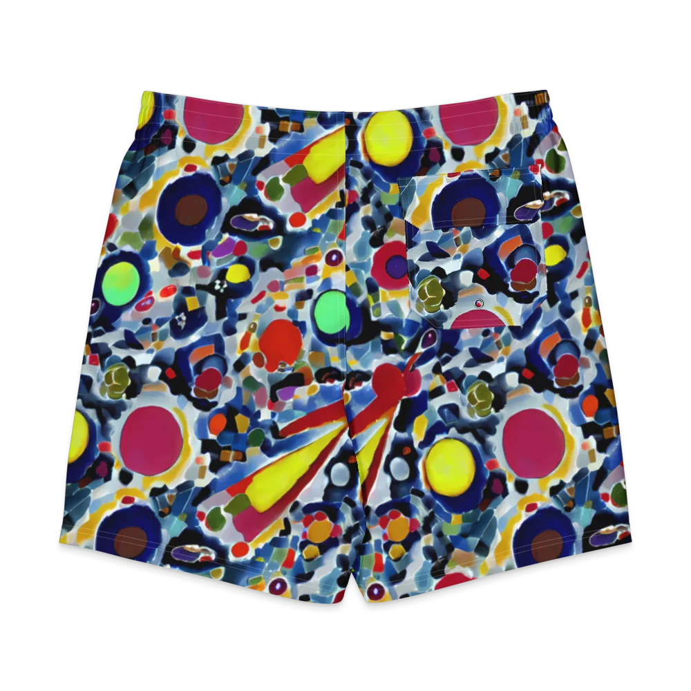 Neon Impression on Men's Board Shorts — Back