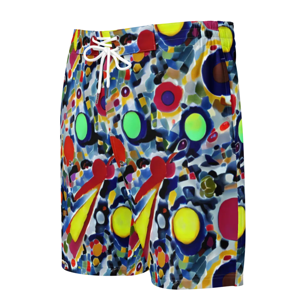 Neon Impression on Men's Board Shorts — Front