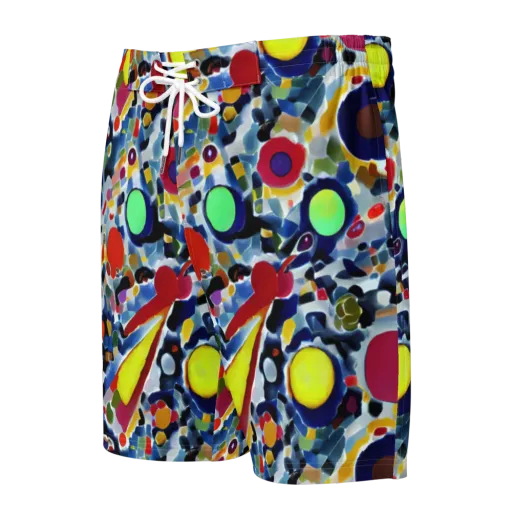 Neon Impression on a Men's Board Shorts