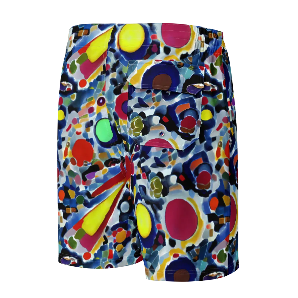 Neon Impression on Men's Board Shorts — Back