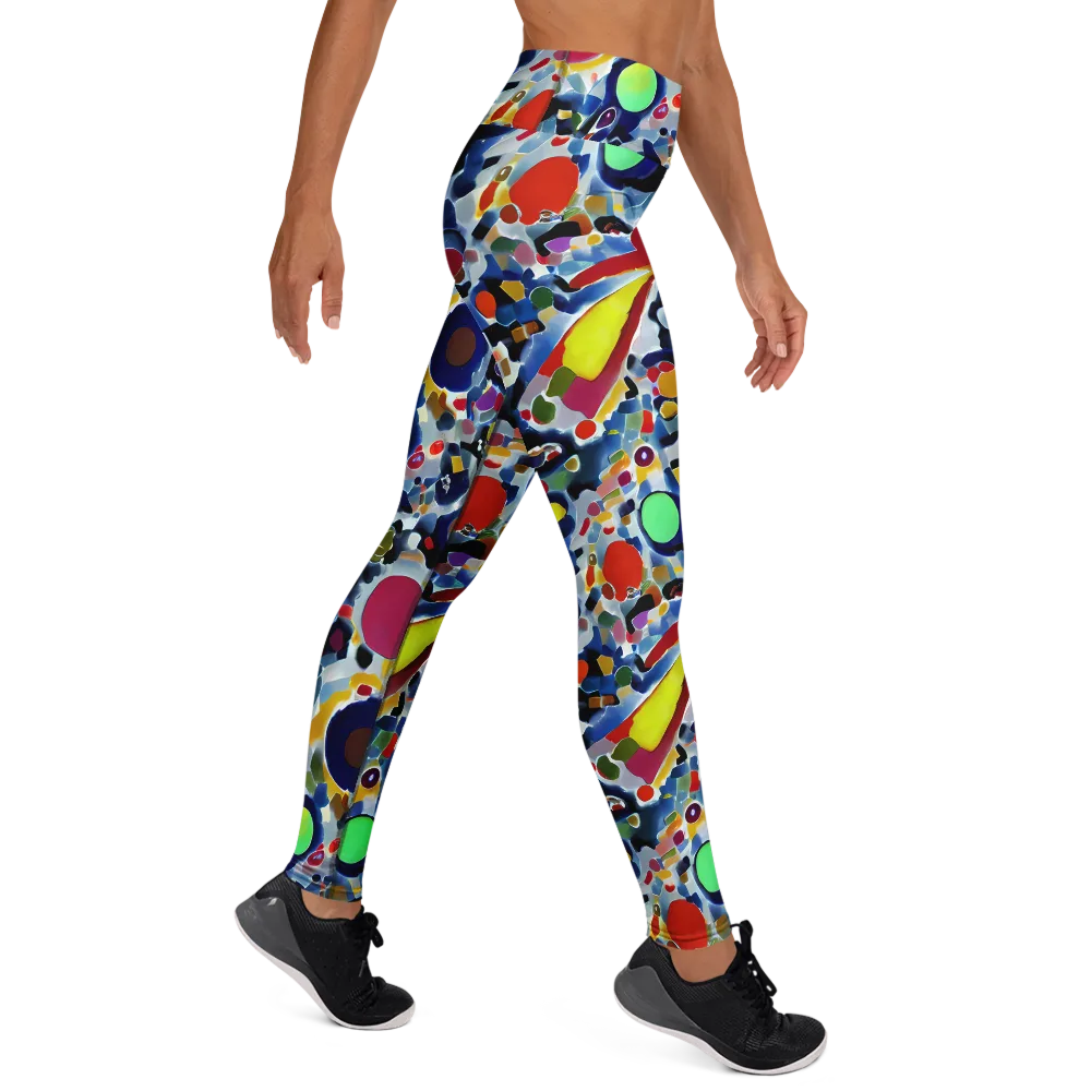Neon Impression on Yoga Leggings — Right