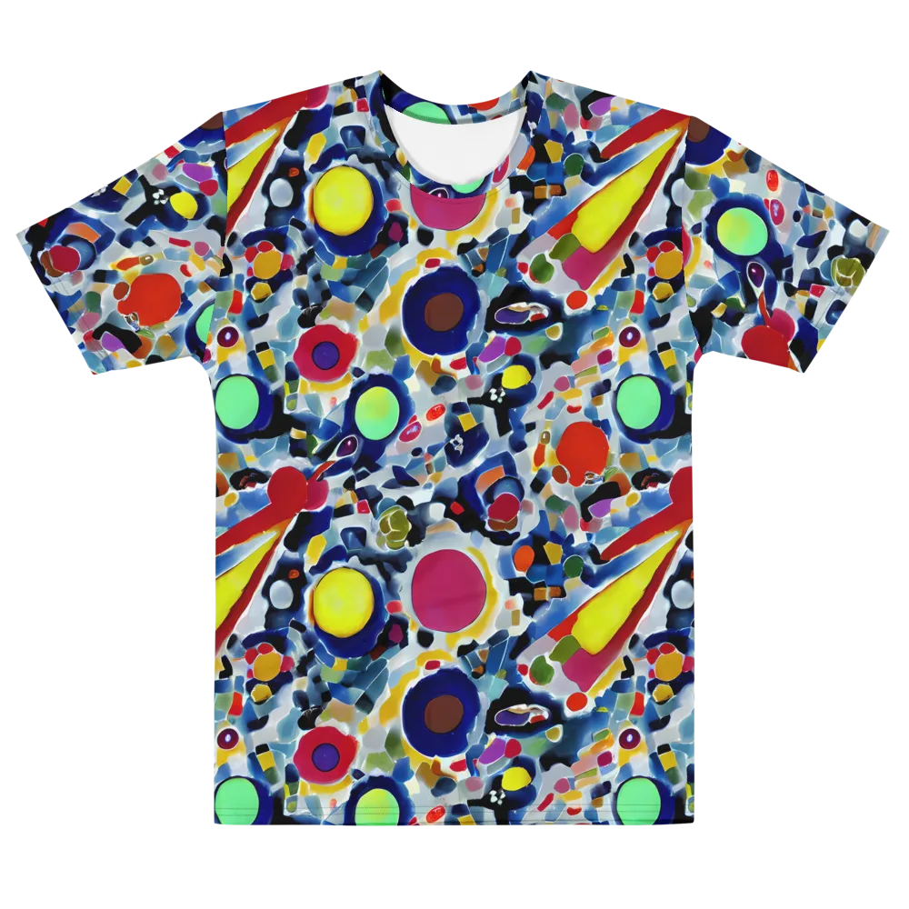 Neon Impression on Men's Cotton Crew Neck T-Shirt — Front