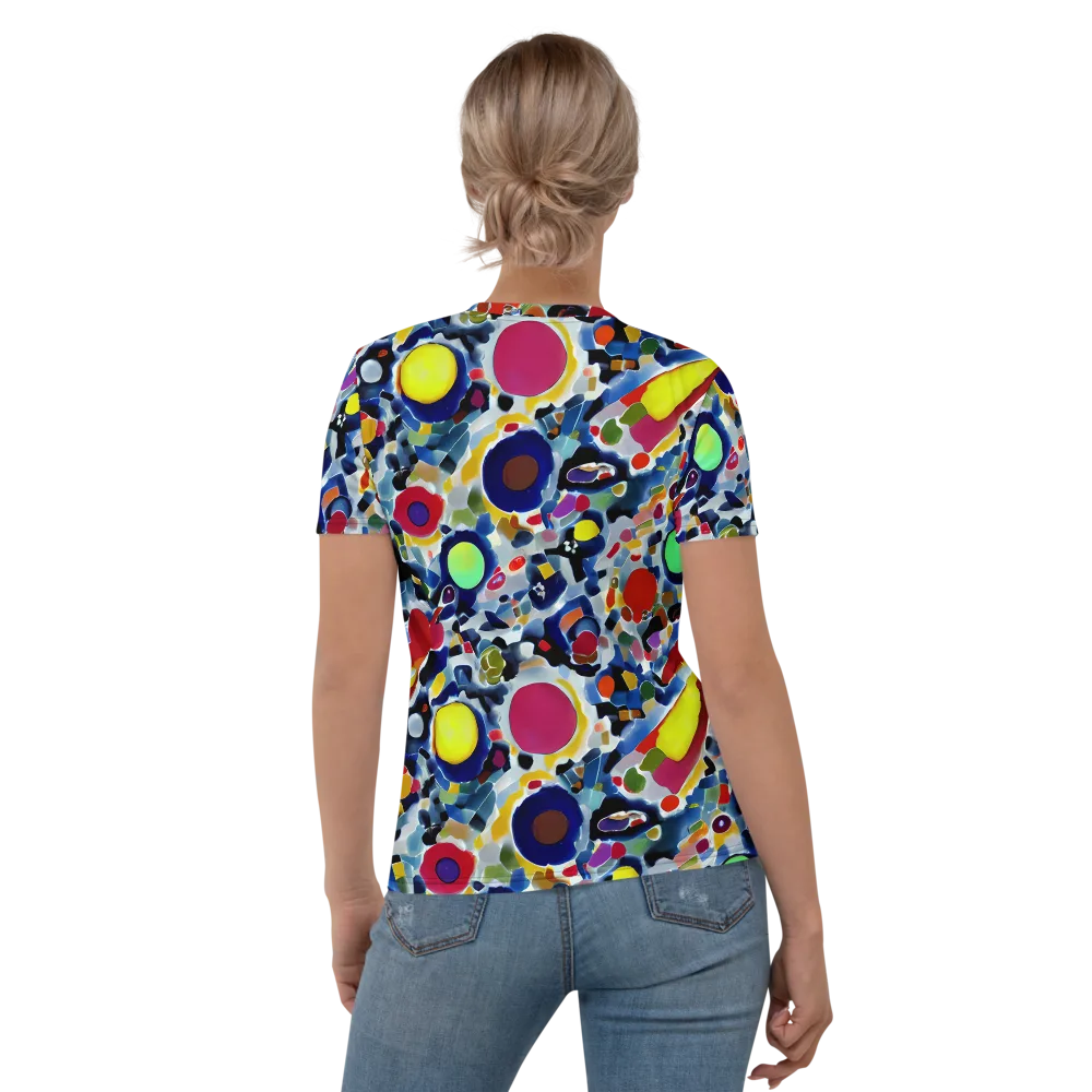 Neon Impression on Women's Crew Neck T-Shirt — Back
