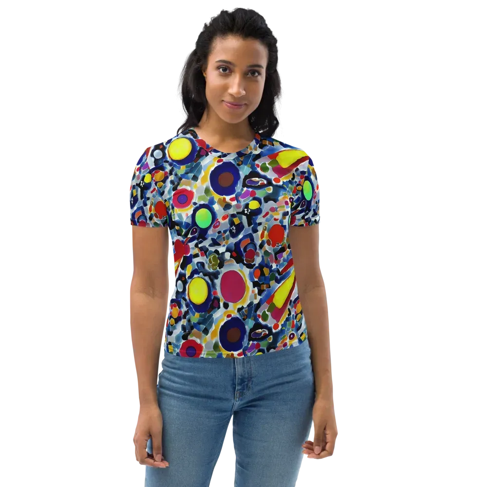 Neon Impression on Women's Crew Neck T-Shirt — Front