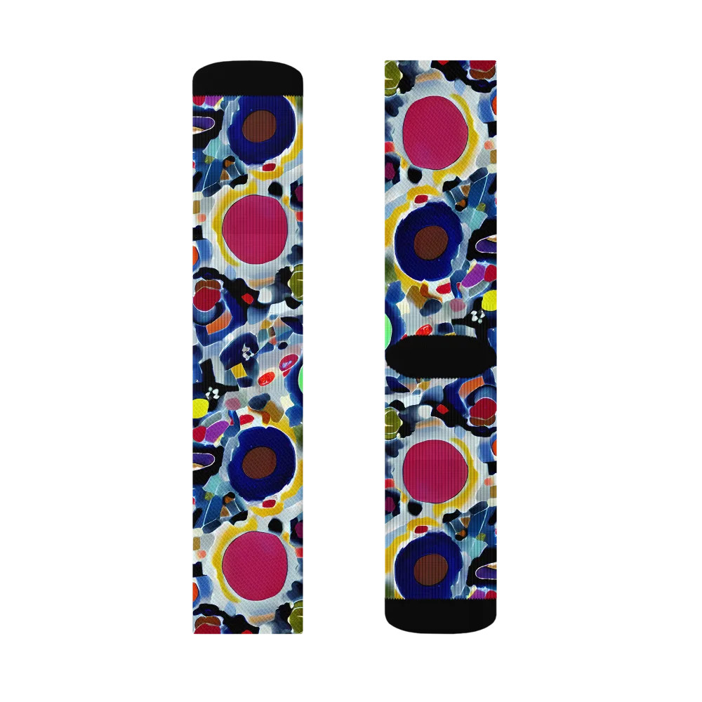 Neon Impression on Socks — Right Sock