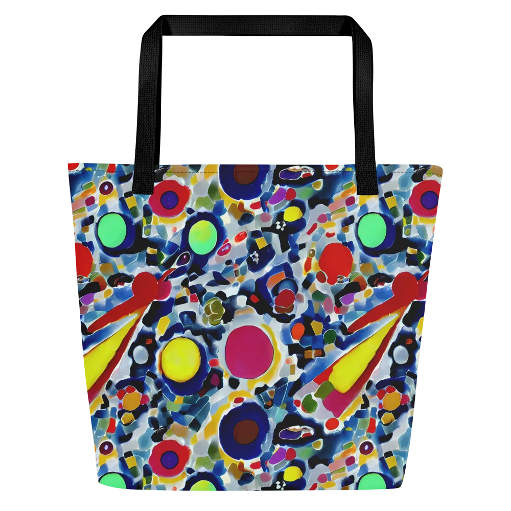 Neon Impression on Large Tote Bag W/ Pocket — Front