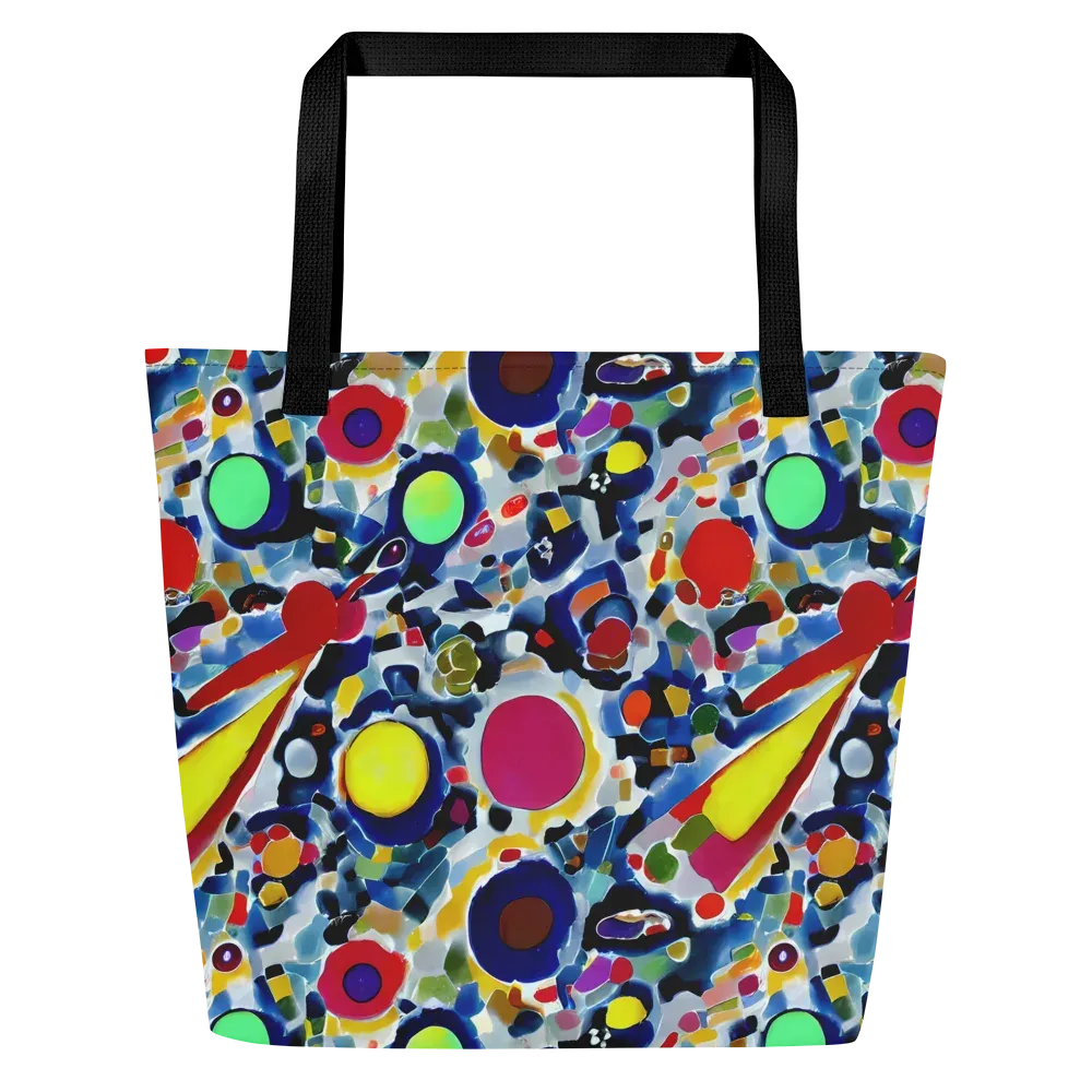 Neon Impression on Large Tote Bag W/ Pocket — Front
