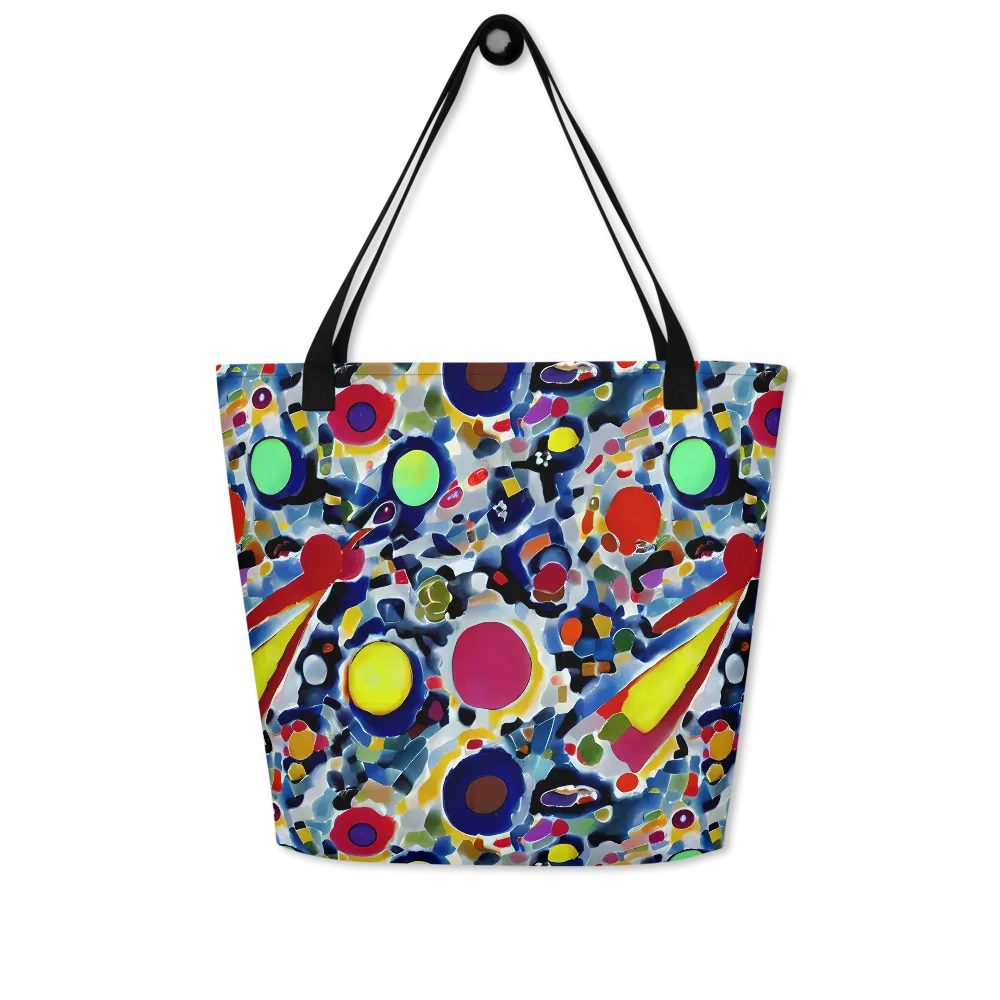 Neon Impression on Large Tote Bag W/ Pocket — Front