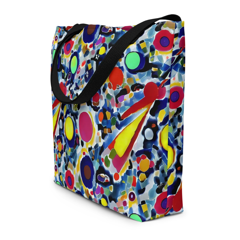 Neon Impression on Large Tote Bag W/ Pocket — Front