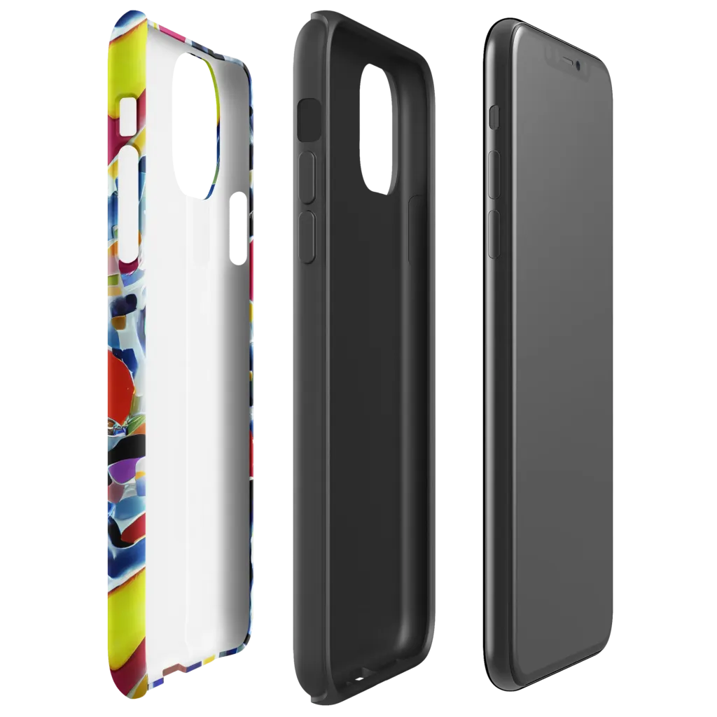 Neon Impression on Tough Case for iPhone® — Right